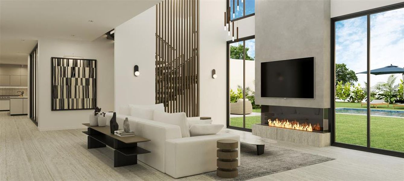 Furnished interior view inside a new home in , Heath (Image 10). Furnished interior view inside a new home in , Heath (Image 10).