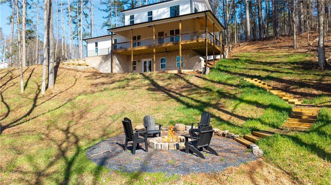 Exterior details and patio area of a home in , Ball Ground (Image 23).