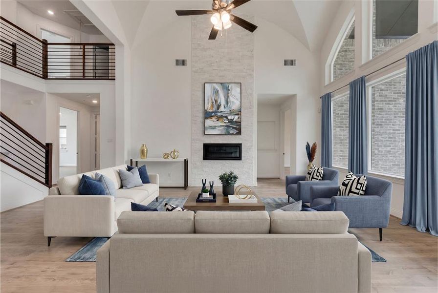 Furnished interior view inside a new home in Cedar Ridge Estates, Grand Prairie (Image 9).