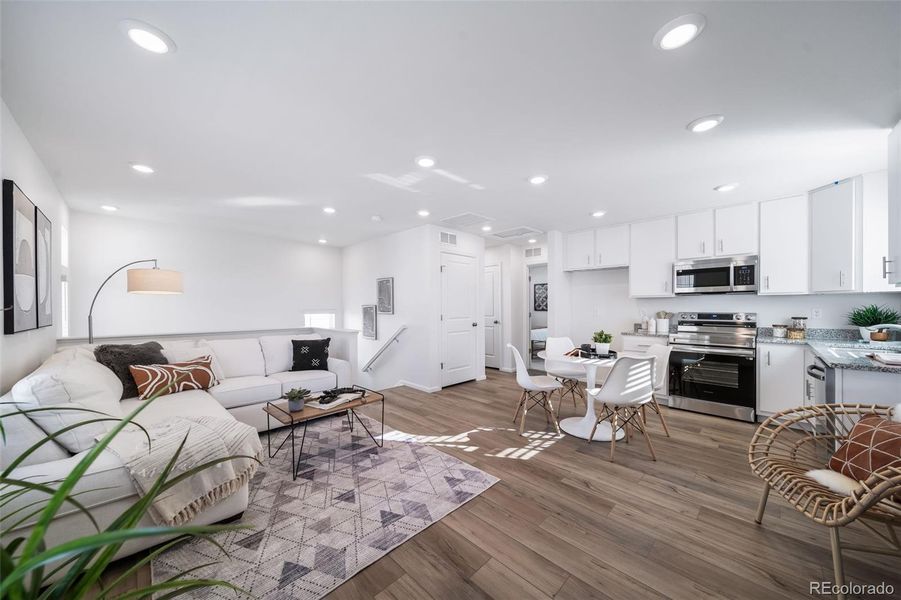 Furnished interior view inside a new home in , Commerce City (Image 11). Furnished interior view inside a new home in , Commerce City (Image 11).
