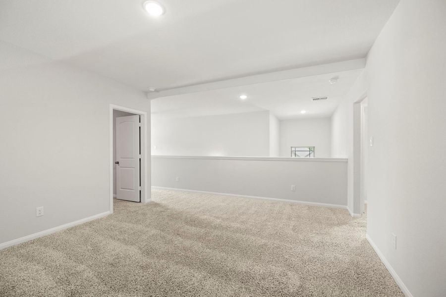Another view of same flex room and through that doorway on the left is the media room.