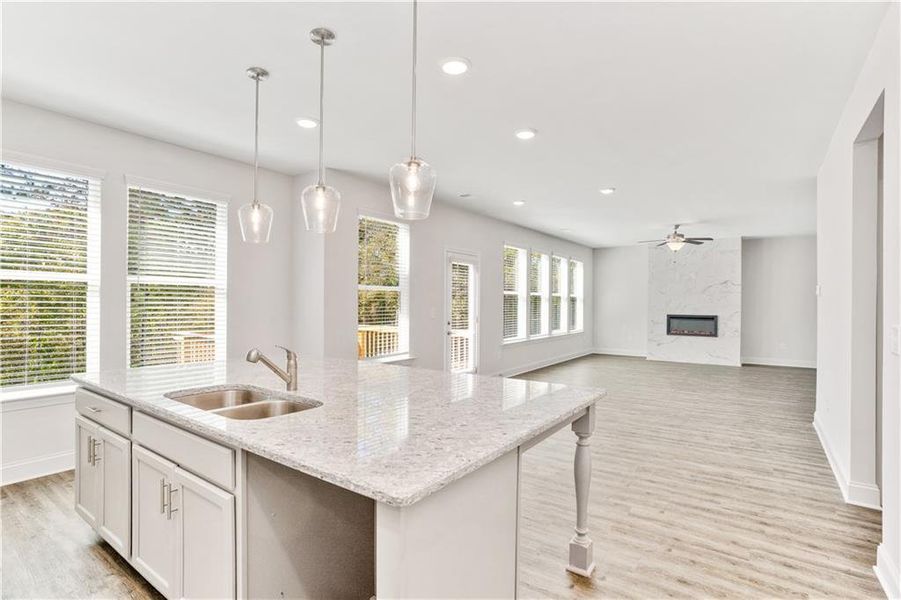 Furnished interior view inside a new home in Waters Edge, Mansfield (Image 7).