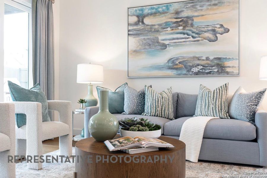 Furnished interior view inside a new home in Homestead, Schertz (Image 27).