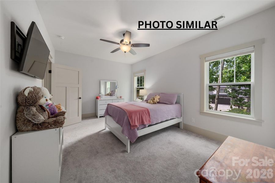Furnished interior view inside a new home in , Hendersonville (Image 24).