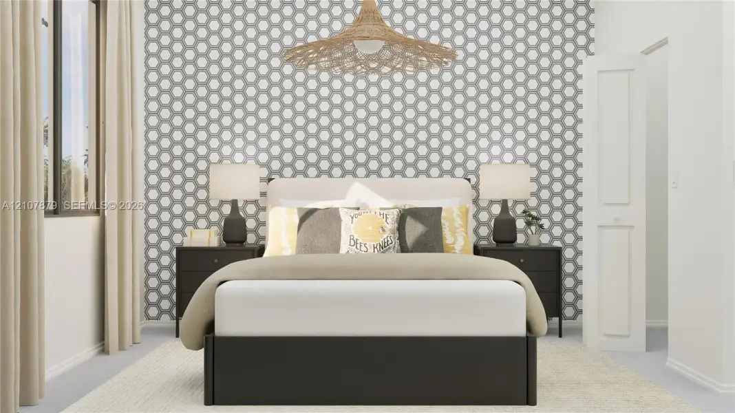 Furnished interior view inside a new home in Coral Breeze, Miami (Image 14).