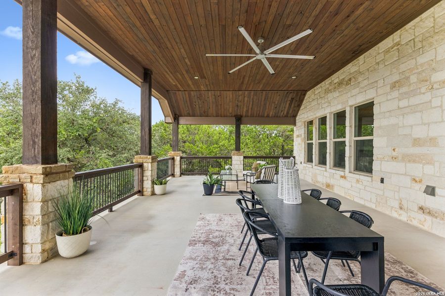 Exterior details and patio area of a home in , New Braunfels (Image 4). Exterior details and patio area of a home in , New Braunfels (Image 4).