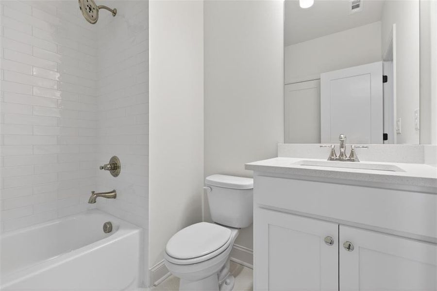 Furnished interior view inside a new home in , Suwanee (Image 8).