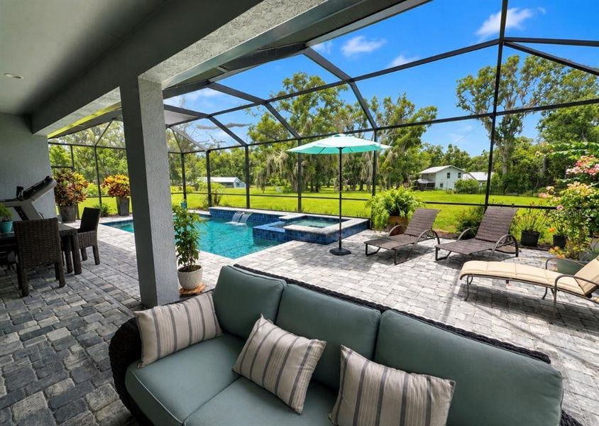 Exterior details and patio area of a home in Windwater, Parrish (Image 28). Exterior details and patio area of a home in Windwater, Parrish (Image 28).