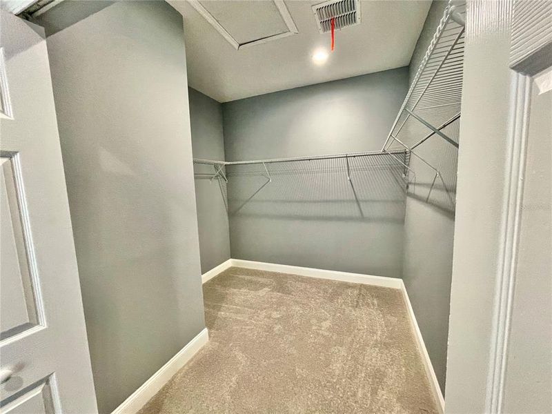 Primary bedroom closet Primary bedroom closet