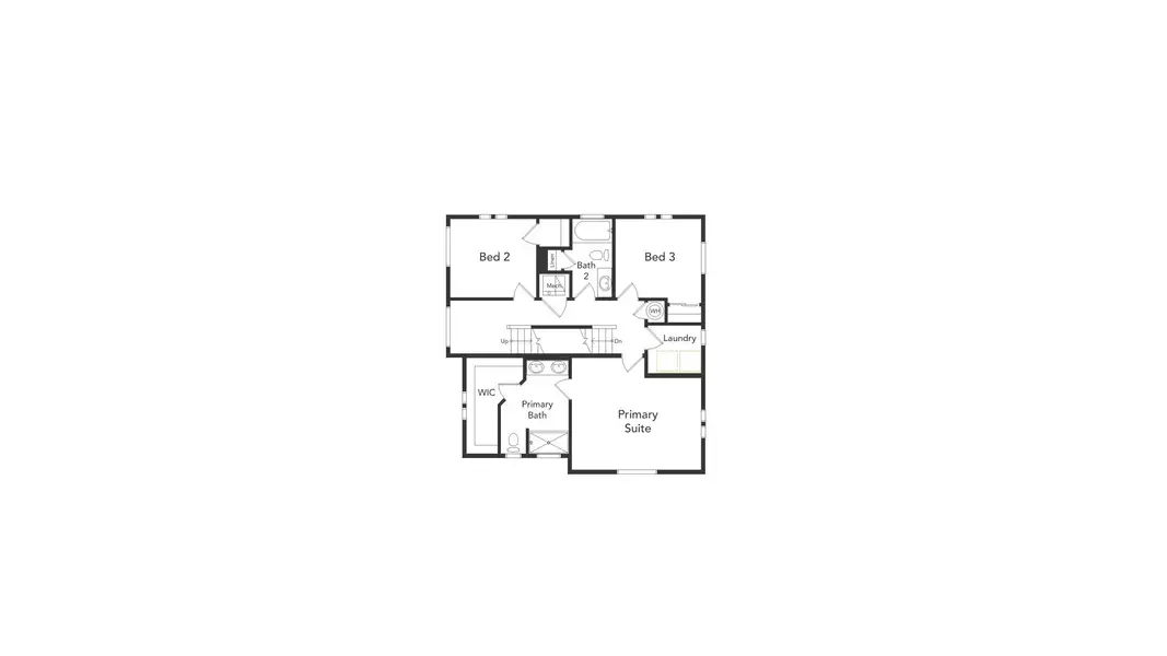 2D floor plan layout of this home in Banning Lewis Ranch - New Homes Colorado Springs, Colorado Springs, CO (Image 3).