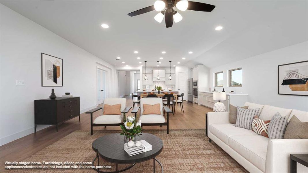 Furnished interior view inside a new home in Mosaic 50', Celina (Image 13). Furnished interior view inside a new home in Mosaic 50', Celina (Image 13).