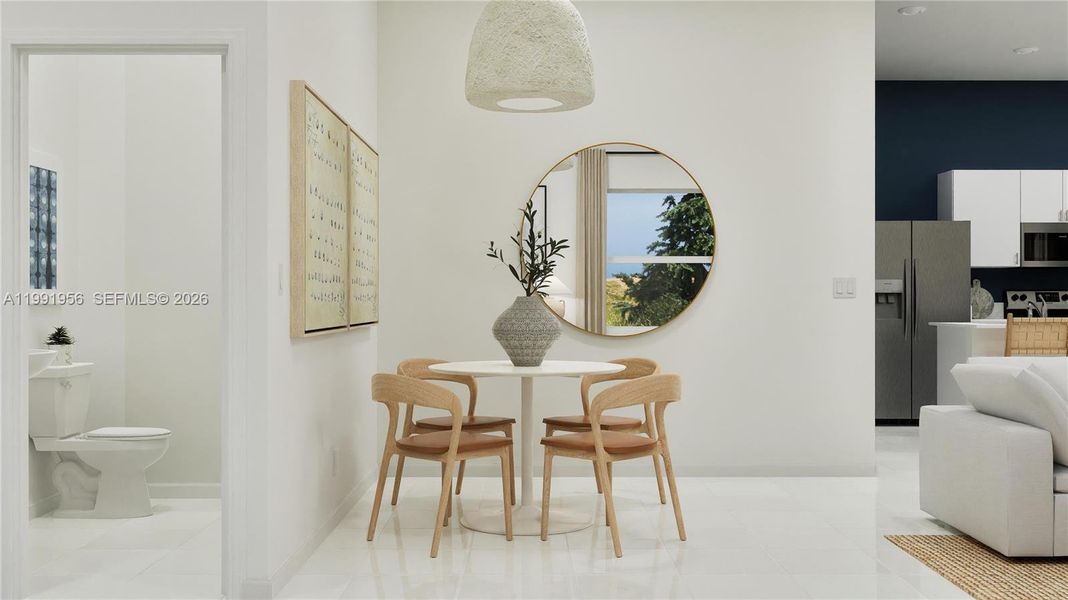 Furnished interior view inside a new home in Coral Landings, Miami (Image 4).