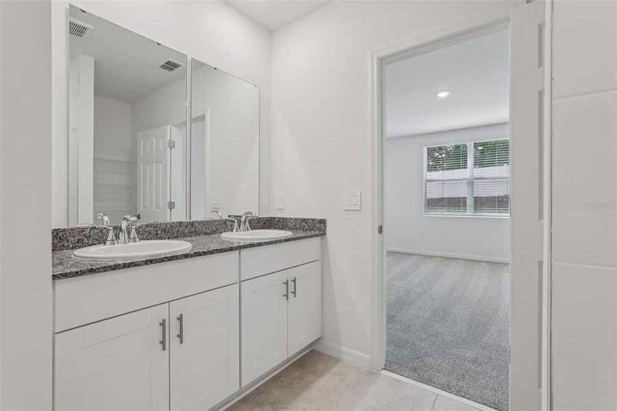 Furnished interior view inside a new home in Deer Run at Crosswinds, Davenport (Image 28). Furnished interior view inside a new home in Deer Run at Crosswinds, Davenport (Image 28).