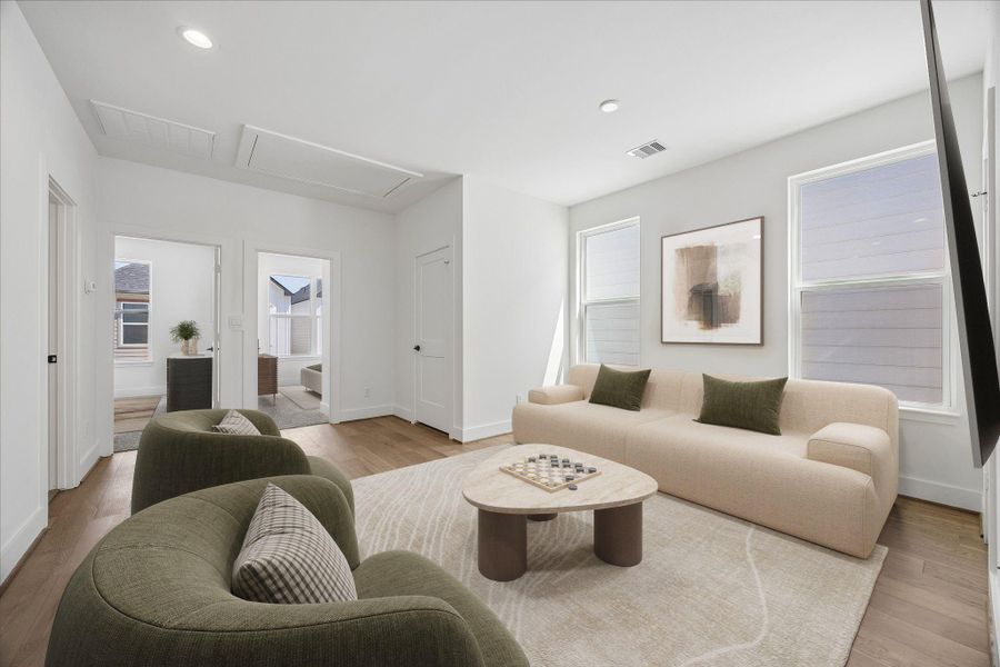 Furnished interior view inside a new home in , Houston (Image 14).