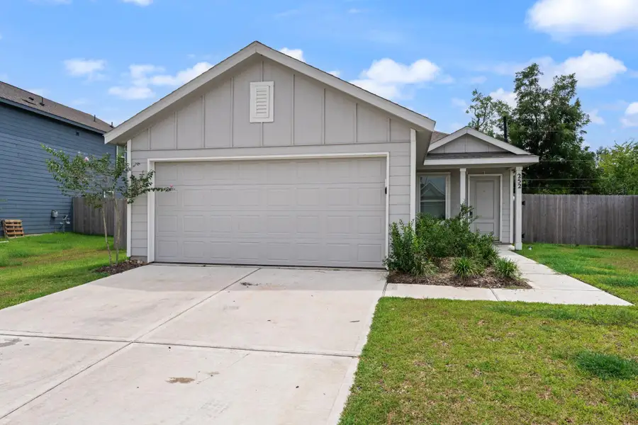 Welcoming single-story exterior with a two-car attached garage, covered front entry, and established landscaping. A wide concrete driveway and walkway provide convenient access to the home. Welcoming single-story exterior with a two-car attached garage, covered front entry, and established landscaping. A wide concrete driveway and walkway provide convenient access to the home.