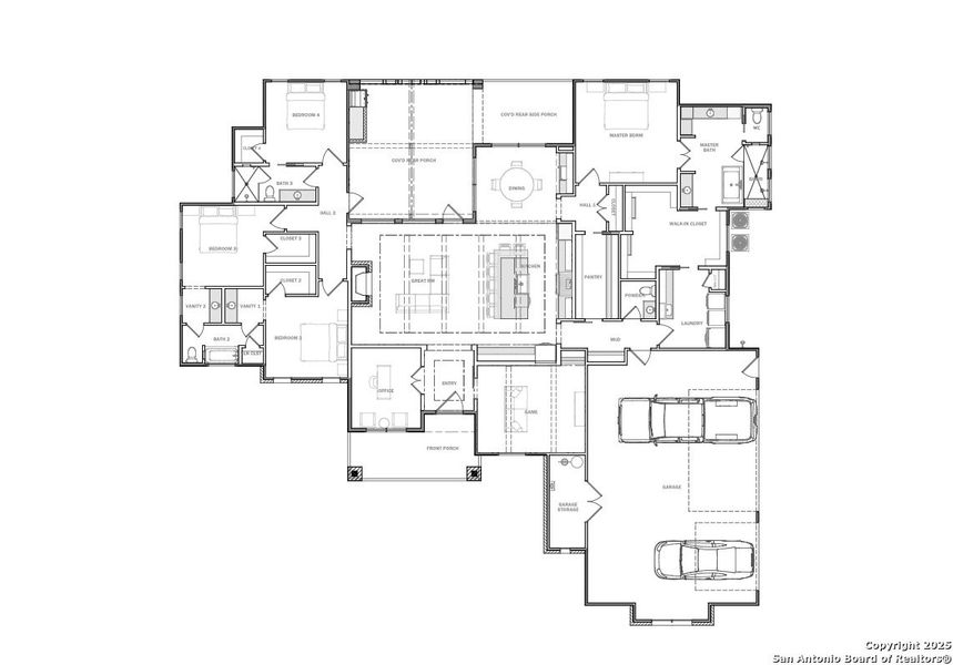 2D floor plan layout of this home in , New Braunfels, TX (Image 3). 2D floor plan layout of this home in , New Braunfels, TX (Image 3).