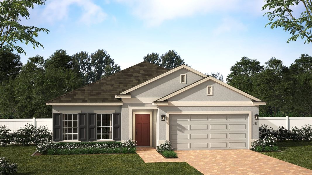 Elevation 2 | Selby Flex | Eagletail Landings | New Homes In Leesburg, FL | Landsea Homes