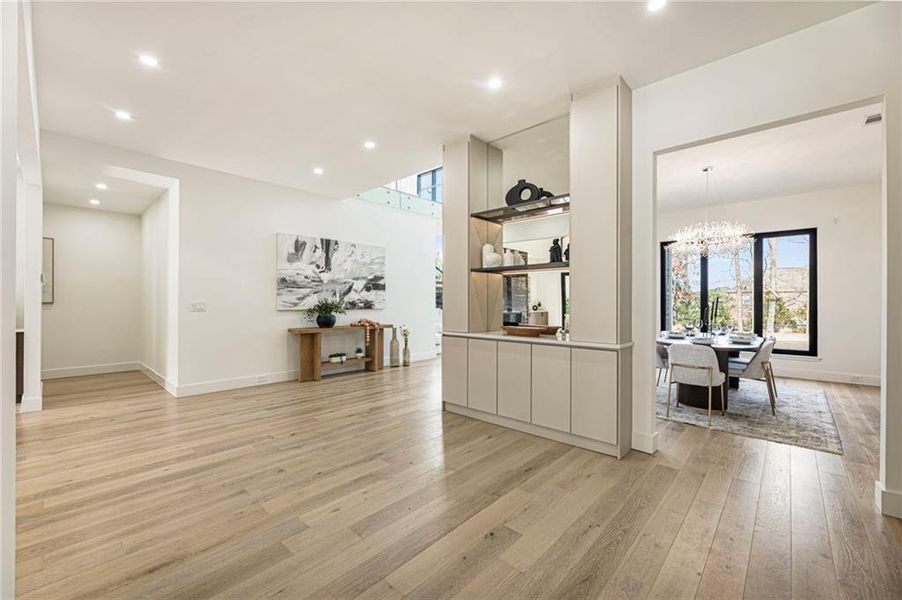 Furnished interior view inside a new home in , Suwanee (Image 77).