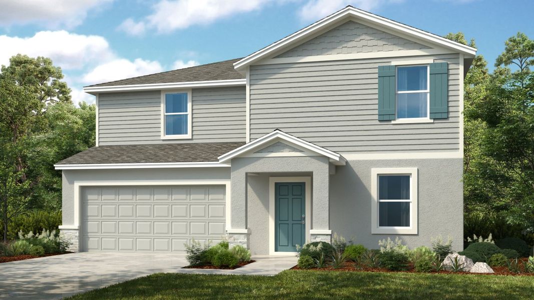 Representative exterior photo of a completed home built from the Macaw by Taylor Morrison in Waterstone, Groveland, FL (Image 3).