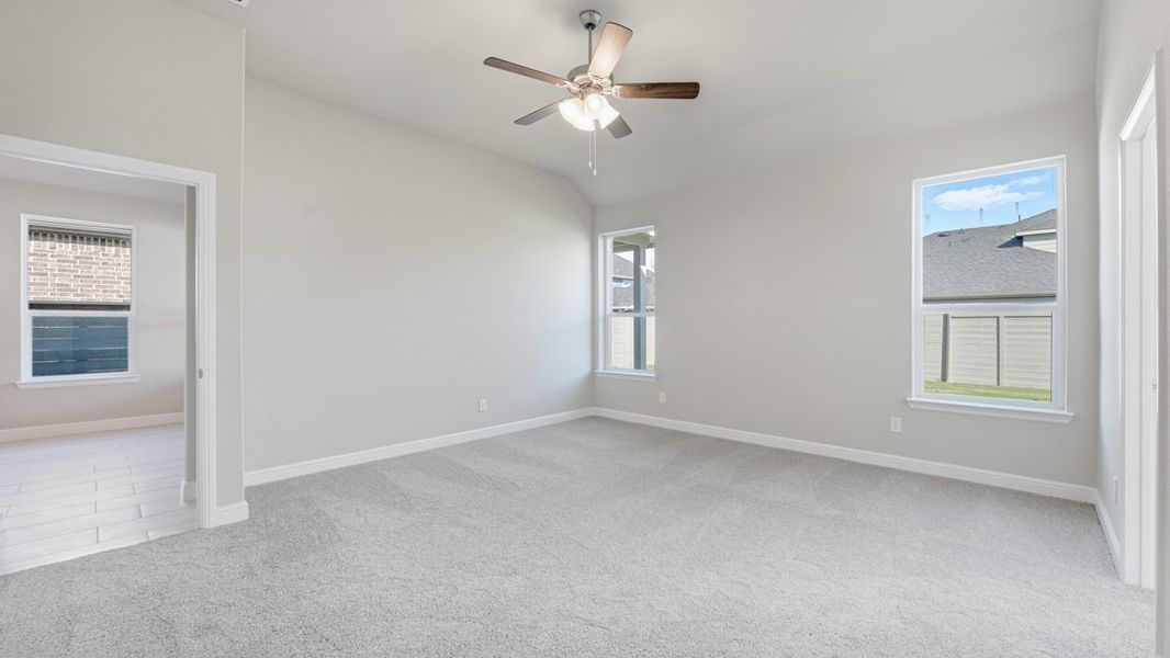 Representative unfurnished interior of a home built from the BASSWOOD by D.R. Horton in Treeline, Justin (Image 34).