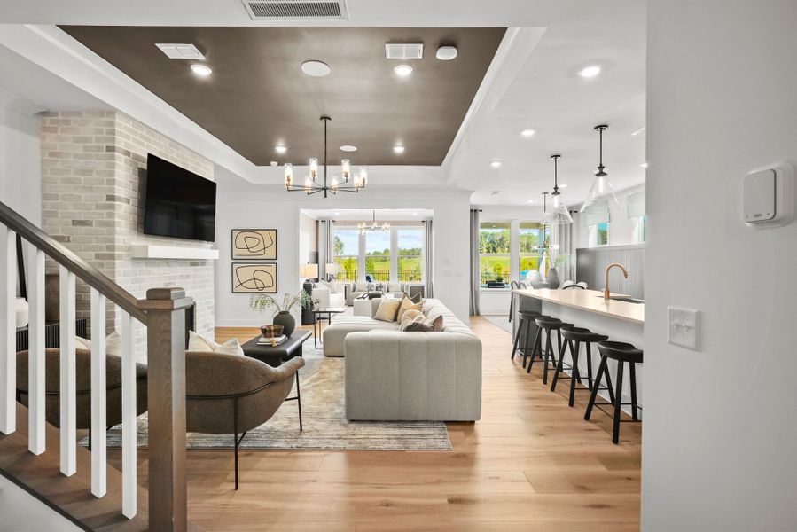 Representative furnished interior of a home built from the Prestige by Del Webb in Del Webb Carolina Ridge, Midland (Image 13).