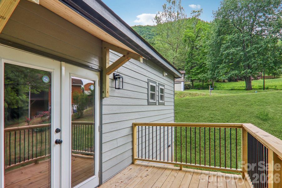 Exterior details and patio area of a home in , Waynesville (Image 3).