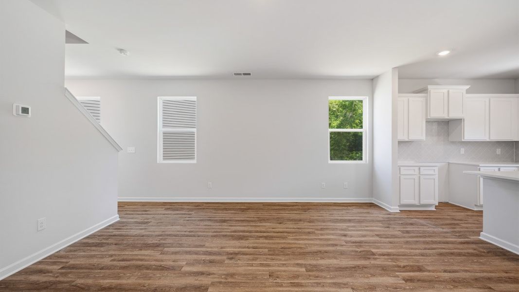 Representative unfurnished interior of a home built from the Hillcrest by D.R. Horton in Shoal Creek, Hampton (Image 14).