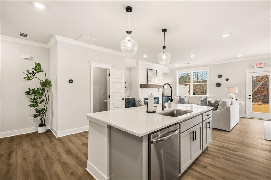 Furnished interior view inside a new home in Millstone at Mundy Mill, Gainesville (Image 24).