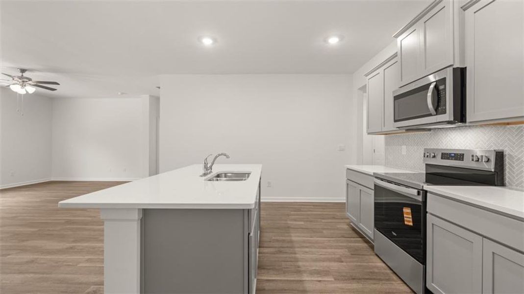 Furnished interior view inside a new home in The Reserve at Calcutta, Stockbridge (Image 10).