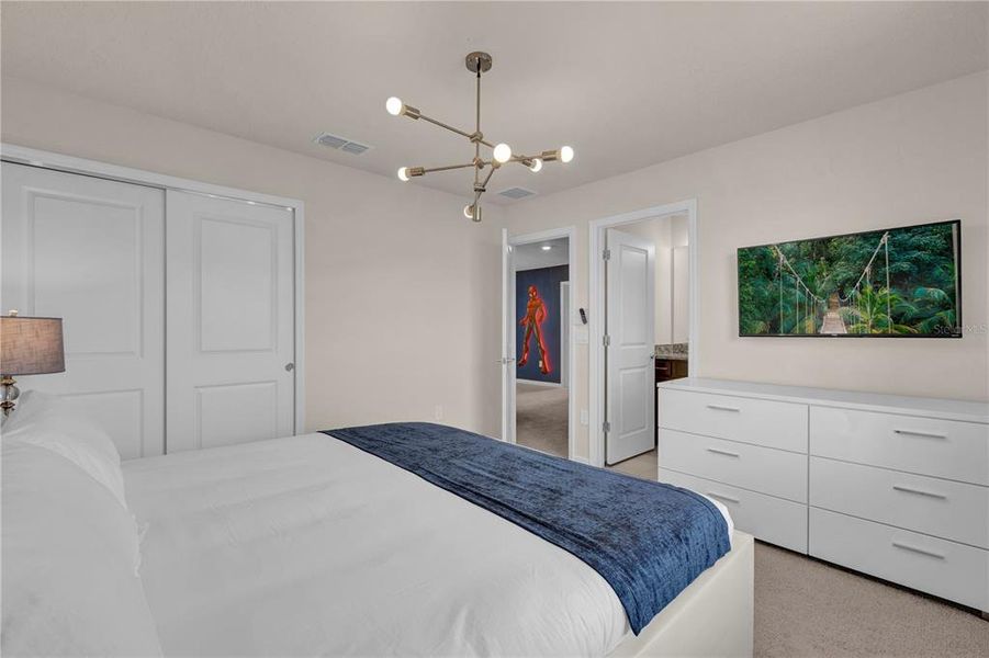 Furnished interior view inside a new home in , Davenport (Image 42).