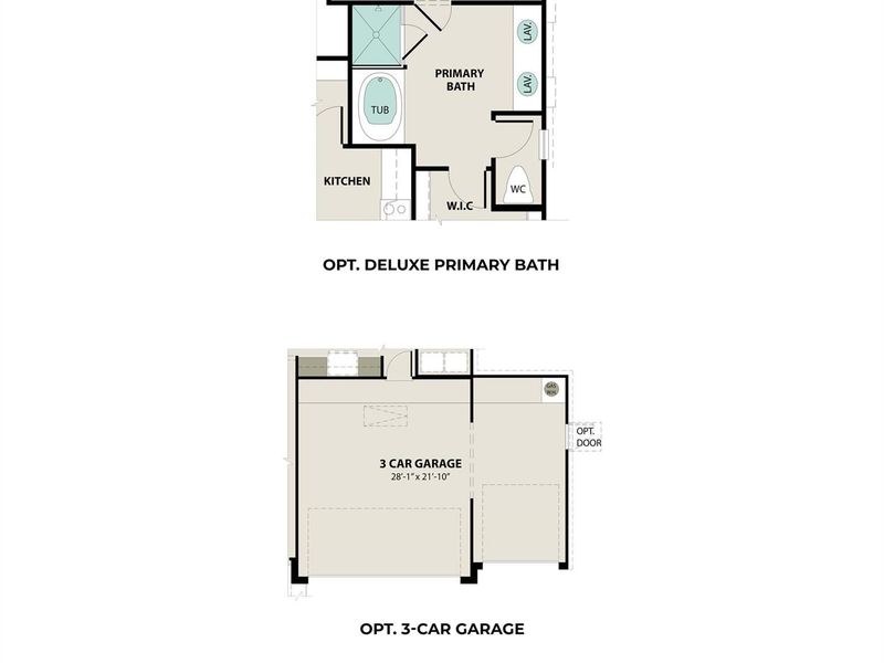 2D floor plan layout of this home in Sunterra, Katy, TX (Image 6).