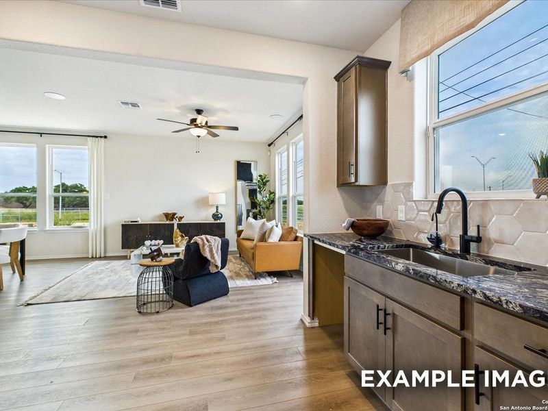 Furnished interior view inside a new home in Meadows at Oak Creek, San Antonio (Image 13). Furnished interior view inside a new home in Meadows at Oak Creek, San Antonio (Image 13).