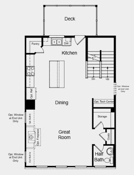 2D floor plan layout of this home in Rosewood Farm, Lawrenceville, GA (Image 4).