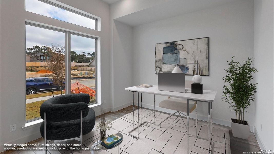 Furnished interior view inside a new home in Ranches At Creekside 55', Boerne (Image 19).