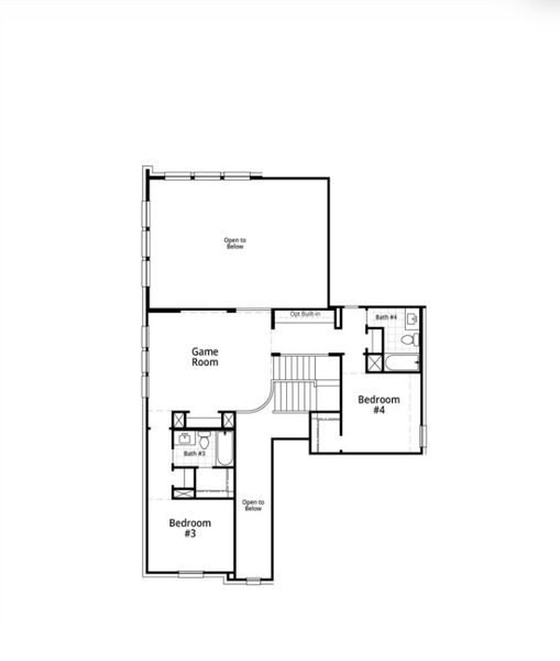 2D floor plan layout for the Grafton Plan by Highland Homes in Two Step Farm: 50ft. lots, Montgomery, TX (Image 2). 2D floor plan layout for the Grafton Plan by Highland Homes in Two Step Farm: 50ft. lots, Montgomery, TX (Image 2).