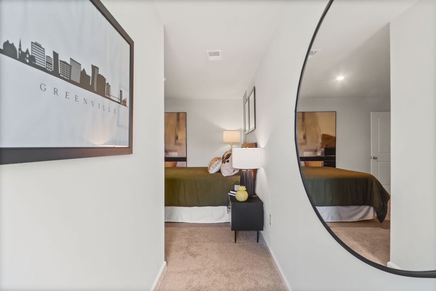 Representative furnished interior of a home built from the The Pointe by Stanley Martin Homes in Westbriar Woods Townhomes, Spartanburg (Image 26).