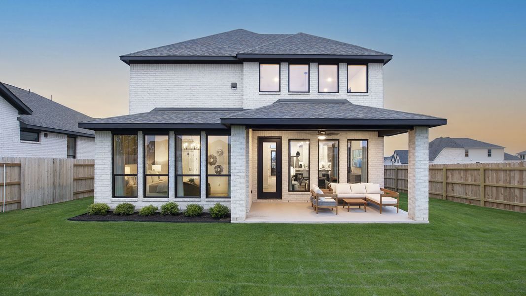 Representative exterior details of a home built from the 2426W by Perry Homes in Parkside on the River, Georgetown (Image 3). Representative exterior details of a home built from the 2426W by Perry Homes in Parkside on the River, Georgetown (Image 3).