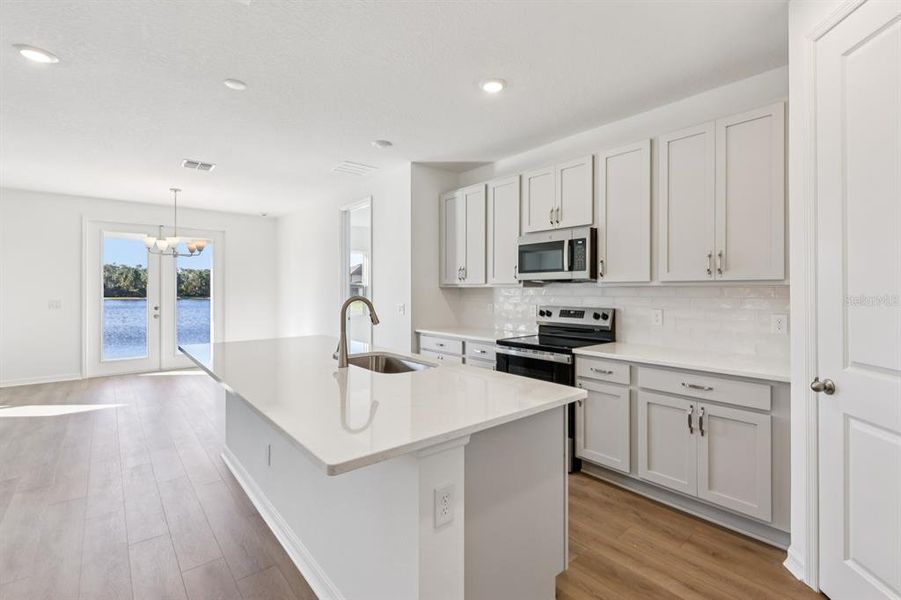 Furnished interior view inside a new home in Ellington Traditional, St. Cloud (Image 7). Furnished interior view inside a new home in Ellington Traditional, St. Cloud (Image 7).