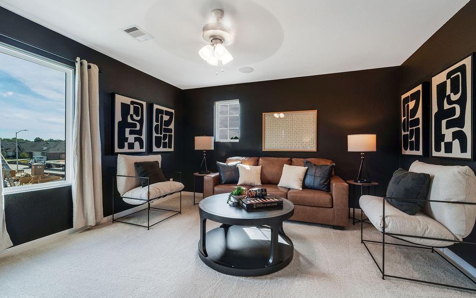 Furnished interior view inside a new home in Sweetgrass Village, Crosby (Image 15). Furnished interior view inside a new home in Sweetgrass Village, Crosby (Image 15).
