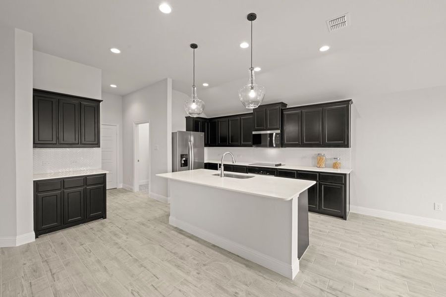 Representative exterior photo of a completed home built from the Balmoral by Impression Homes in Timberbrook, Justin, TX (Image 5).