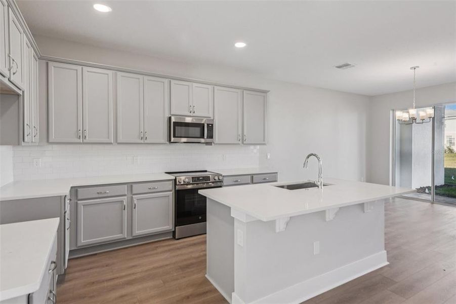Furnished interior view inside a new home in Lagoon Residences at Epperson, Wesley Chapel (Image 9).