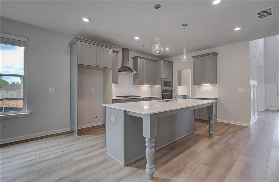 Furnished interior view inside a new home in Cambria at Traditions, Hampton (Image 8).