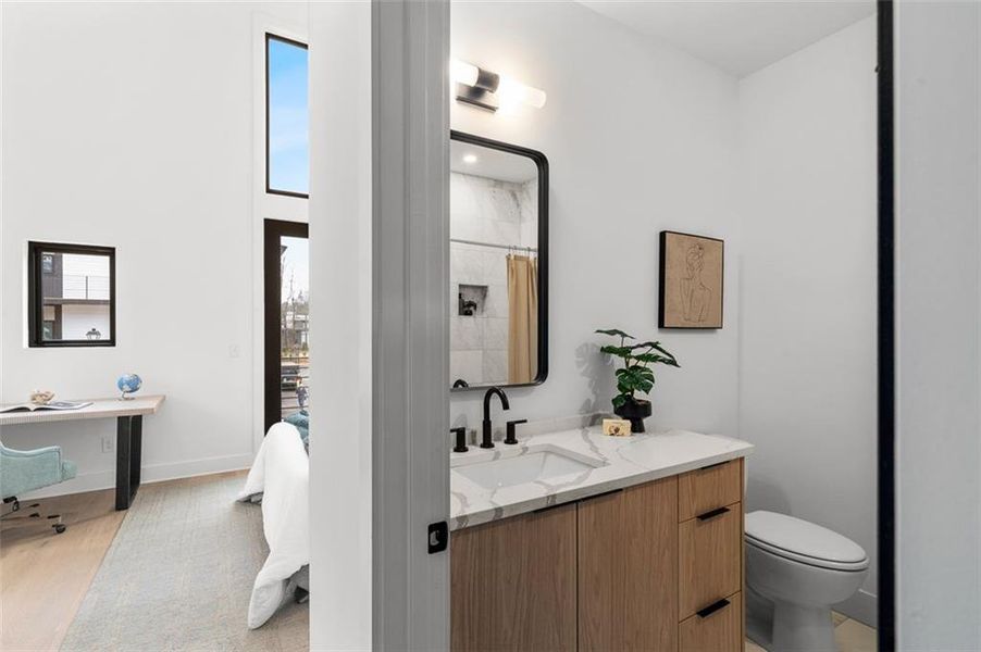 Furnished interior view inside a new home in , Atlanta (Image 29).