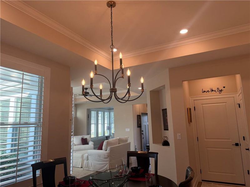 Furnished interior view inside a new home in The Courtyards at Bailey Farms, Dacula (Image 82). Furnished interior view inside a new home in The Courtyards at Bailey Farms, Dacula (Image 82).