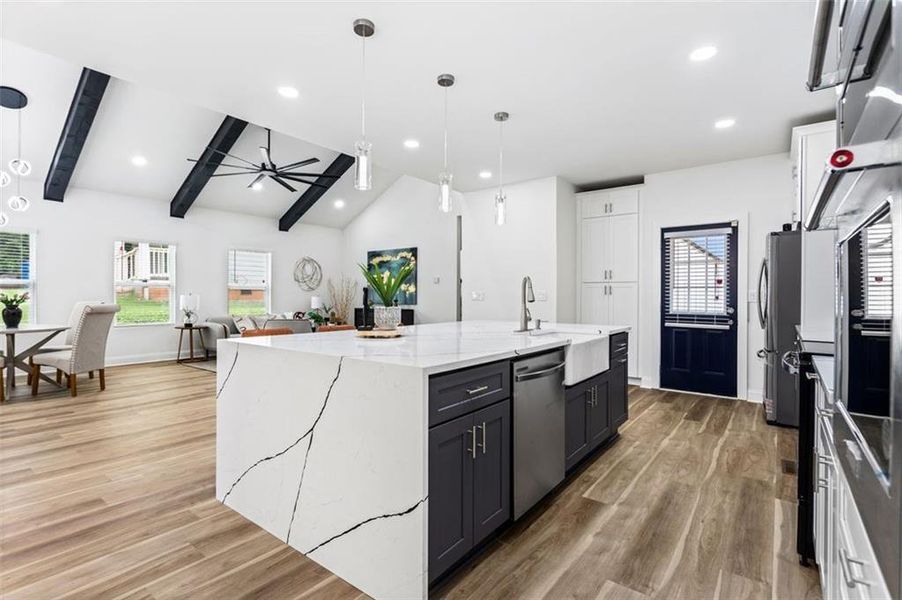 Furnished interior view inside a new home in , Atlanta (Image 11).