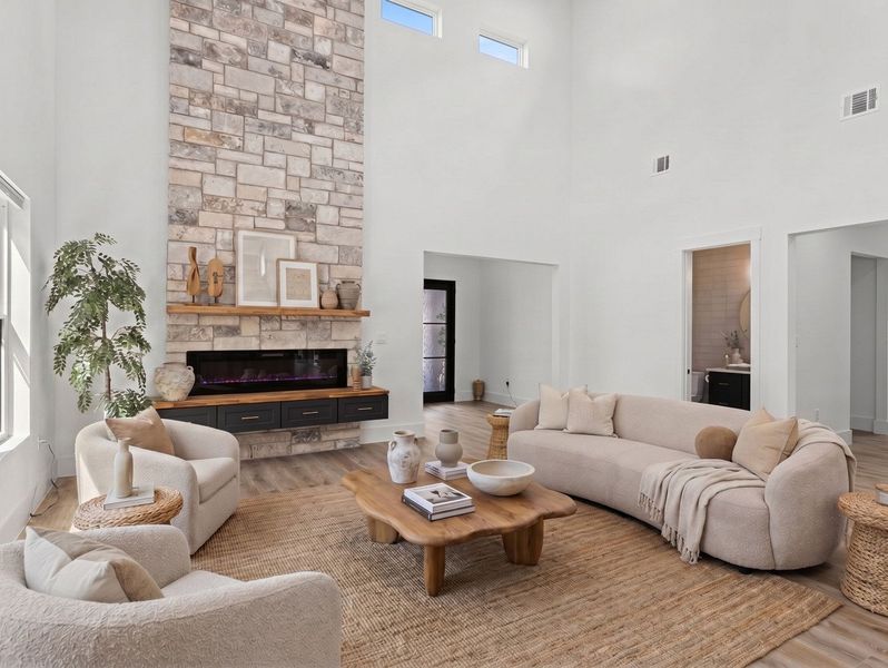 Furnished interior view inside a new home in , San Antonio (Image 12). Furnished interior view inside a new home in , San Antonio (Image 12).