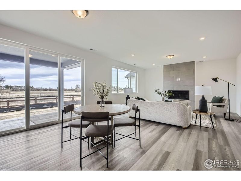 Furnished interior view inside a new home in Farmstead, Berthoud (Image 14). Furnished interior view inside a new home in Farmstead, Berthoud (Image 14).
