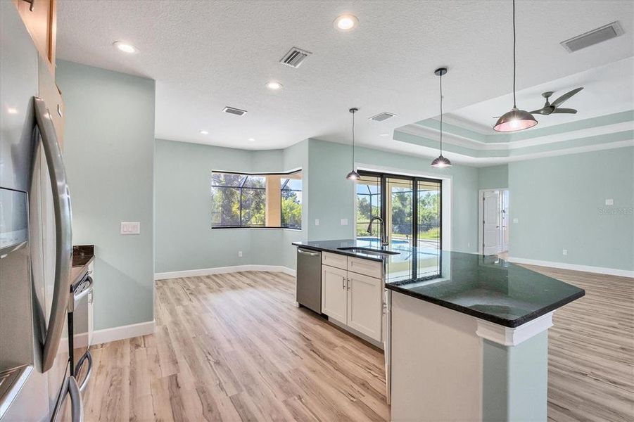 Large Island with Granite