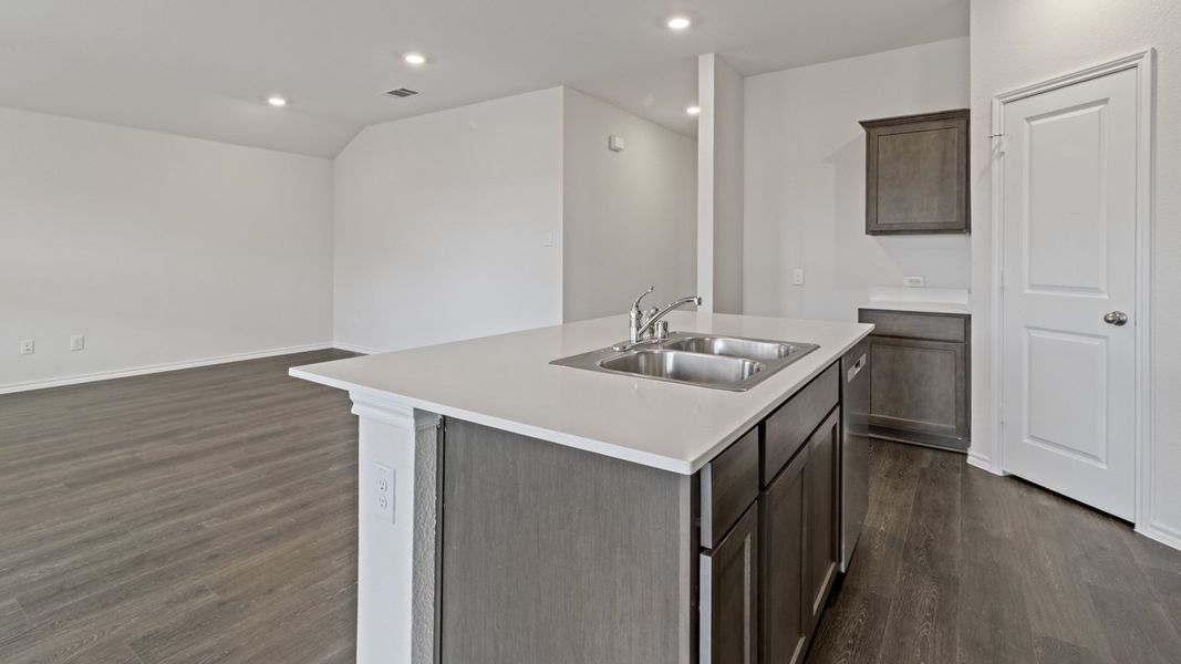 Furnished interior view inside a new home in Creeks at Burnett Trail, Canton (Image 8).