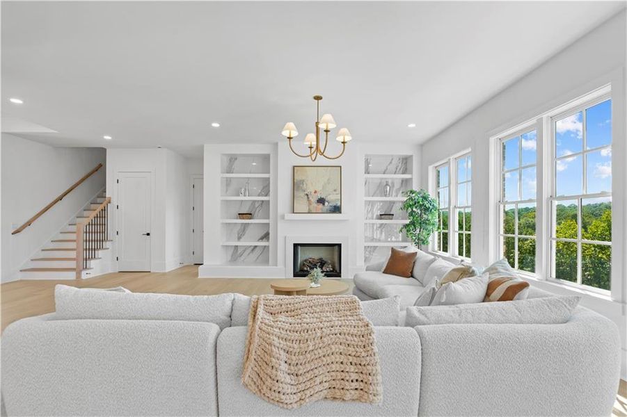 Furnished interior view inside a new home in , Suwanee (Image 31).